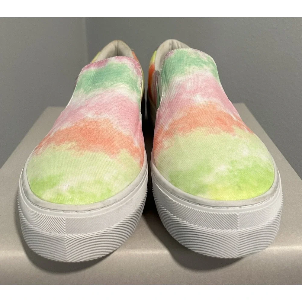 Guess Womens Paysyn Slip On Casual Tie Dye Sneakers Shoes Size 10 M